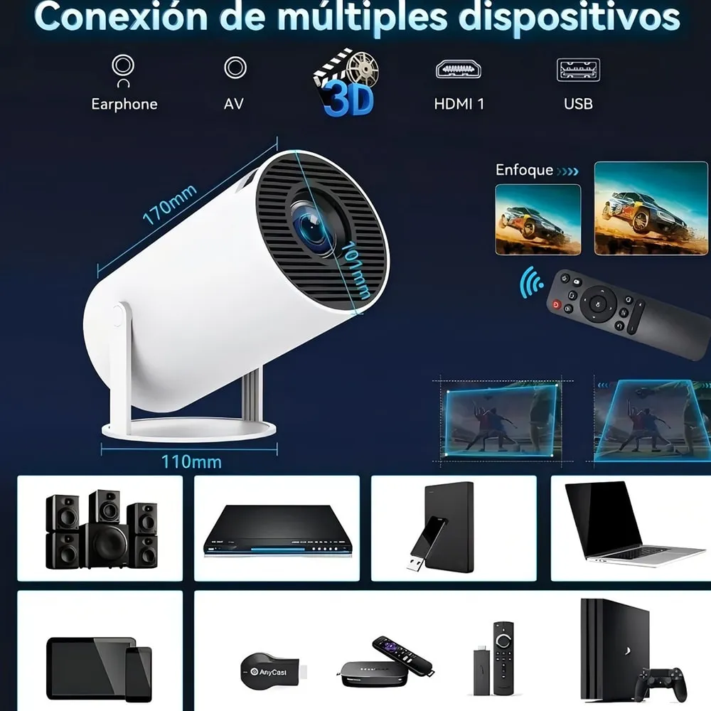 Mini Proyector Smart HY300